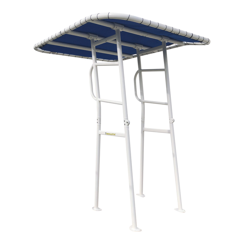Fishmaster Original T-Top blanc avec toile bleue foto 1