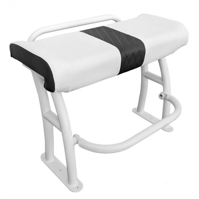 Fishmaster Pro T-Top chaise blanche avec coussin blanc incl. rail foto 1