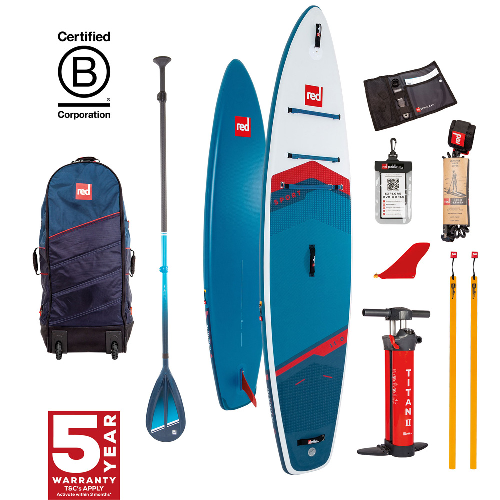 red paddle Sport HT 11.0 ensemble de sup gonflable bleu 1