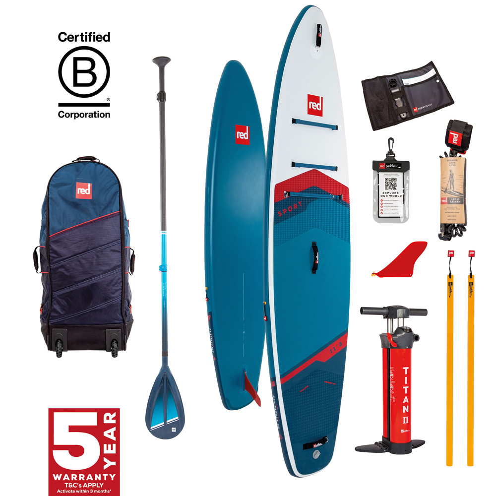 red paddle Sport HT 11.3 ensemble de sup gonflable bleu 1