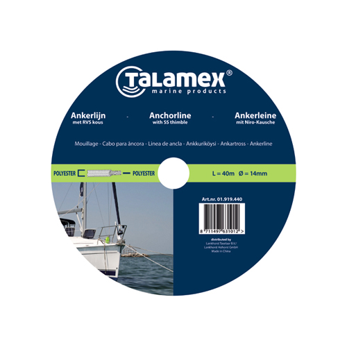 Talamex ligne d'ancrage polyester tressée 12mm x 20m 3