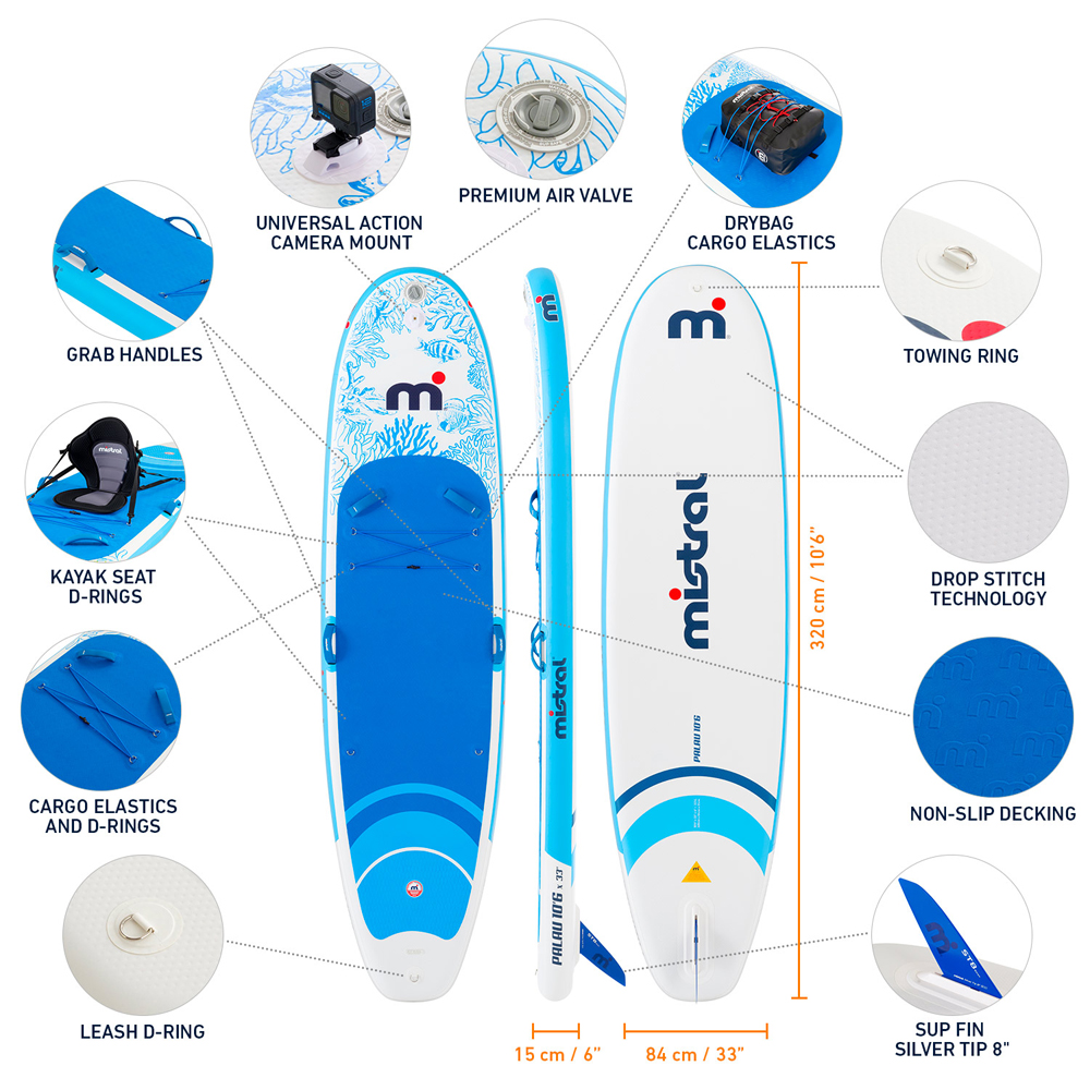 Mistral Palau 10.6 ensemble de sup gonflable 5