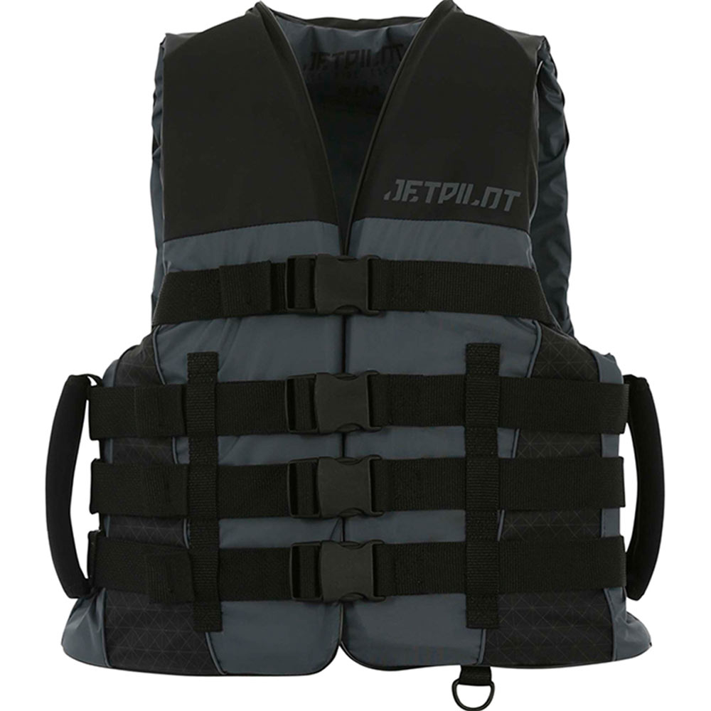 Jetpilot Strike gilet de sauvetage nylon noir avec poignées super adhérentes 1