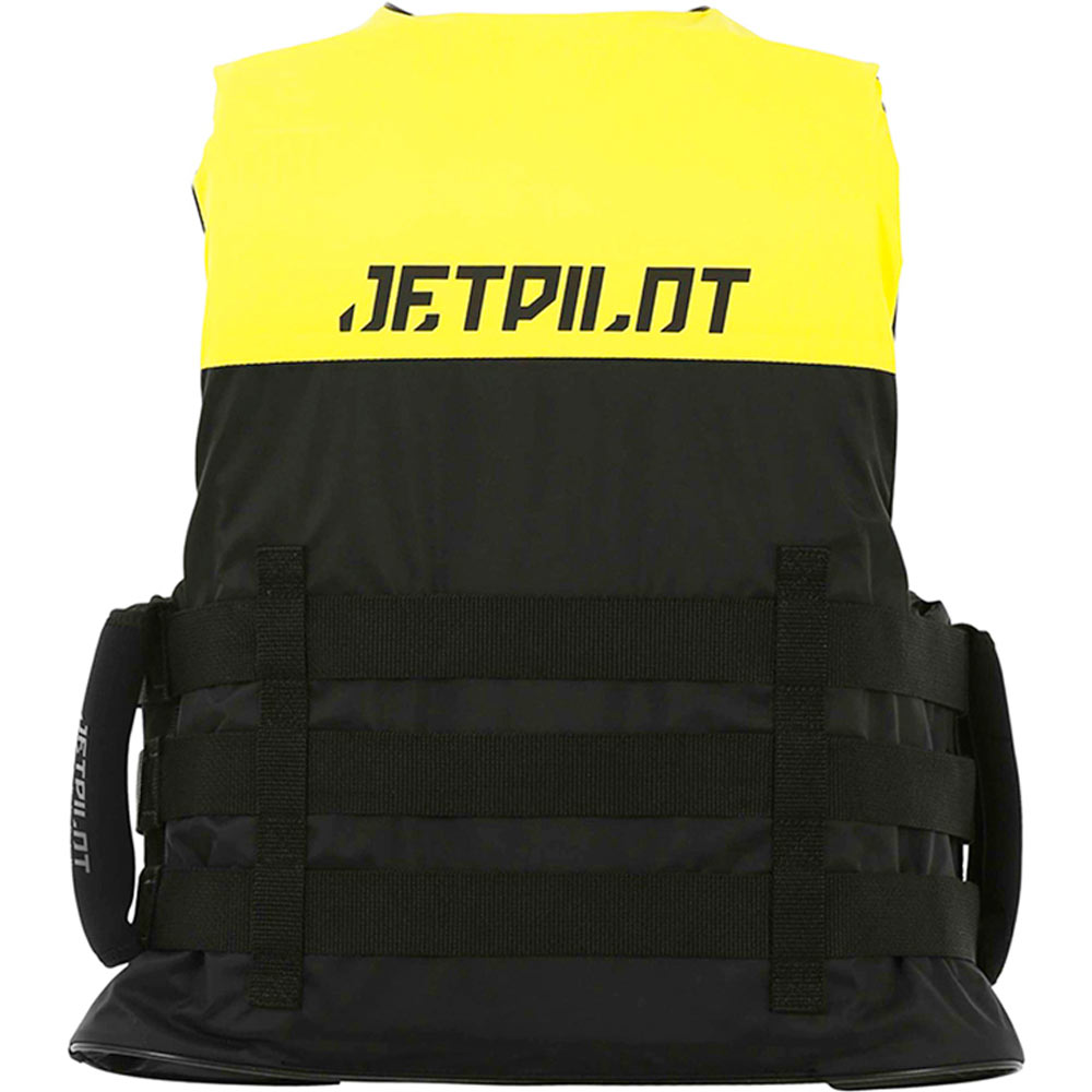 Jetpilot Strike gilet de sauvetage nylon jaune avec poignées super adhérentes 3