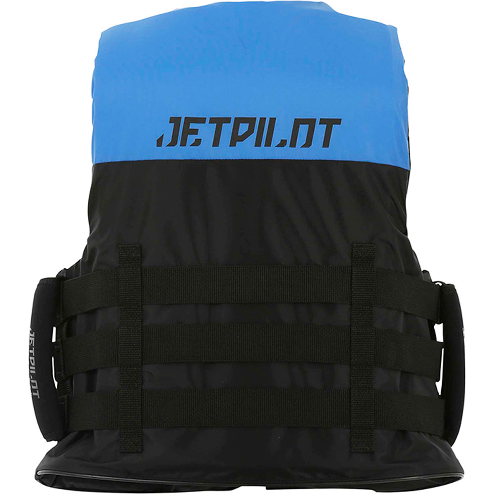 Jetpilot Strike gilet de sauvetage nylon bleu avec poignées super adhérentes 3