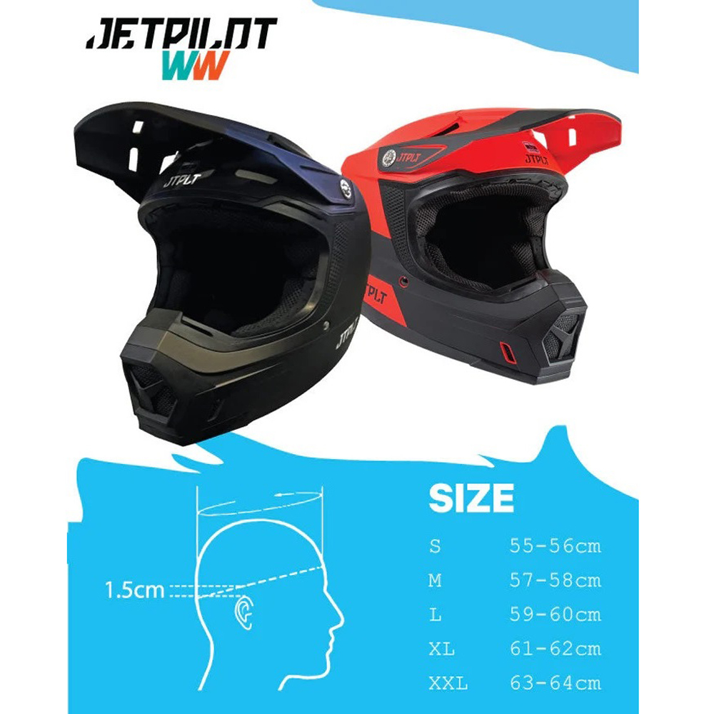 Jetpilot Vault casque de sport nautique noir/rouge 7