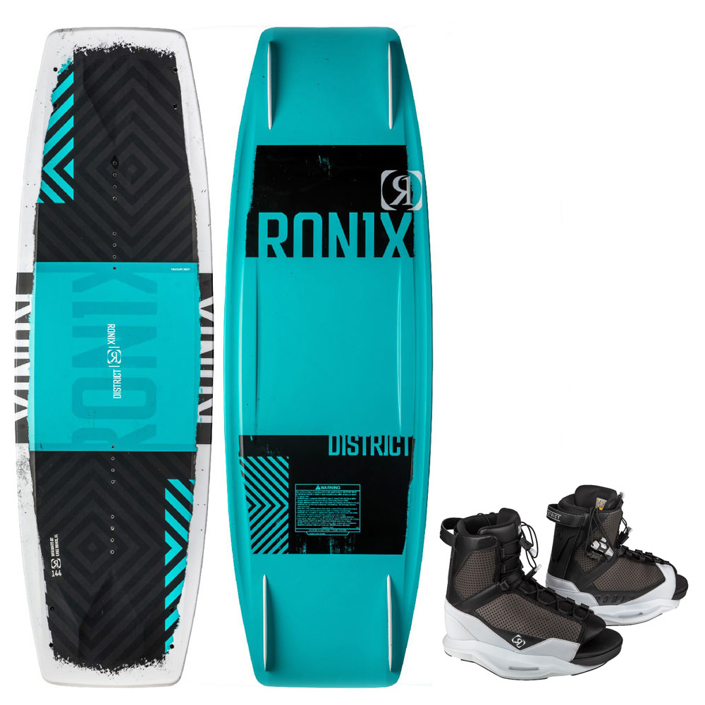 Ronix ensemble de wakeboard District modello 138 cm et chausses District 1