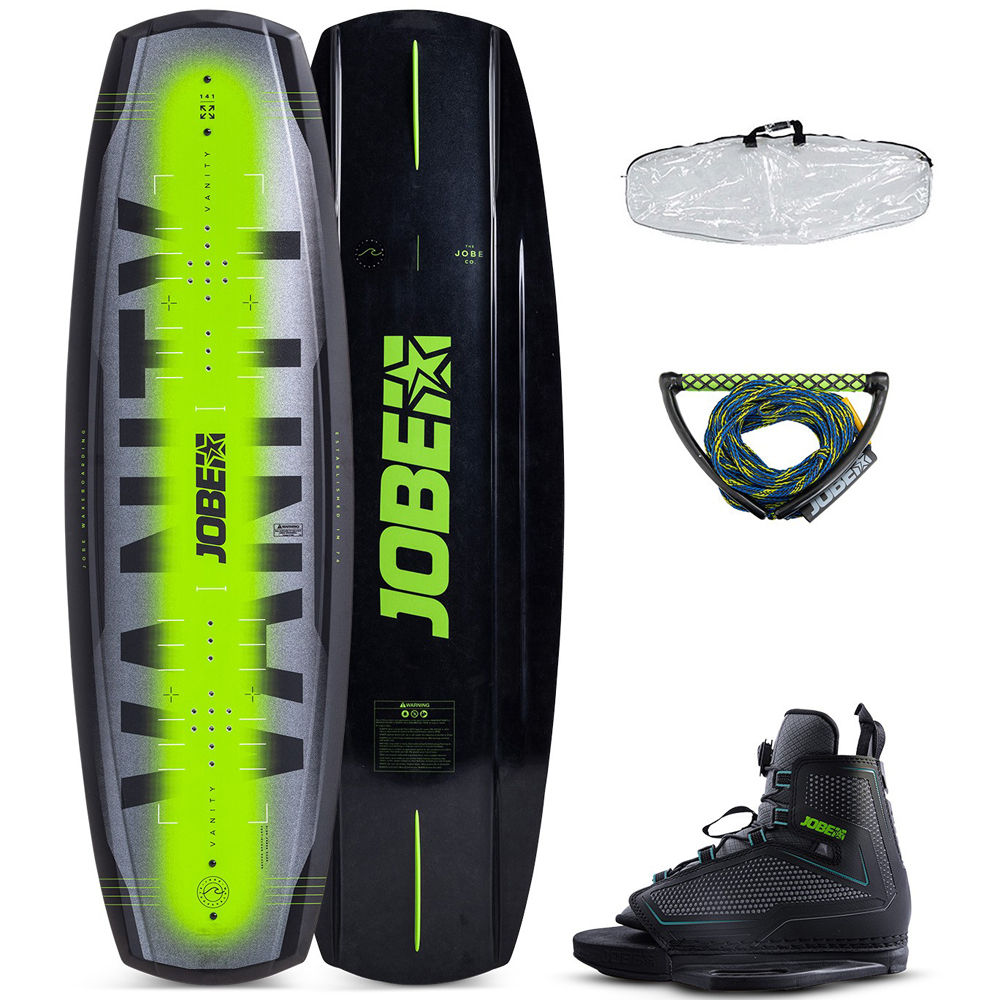 Jobe Vanity 141 cm ensemble de wakeboard avec chausses Maze 1