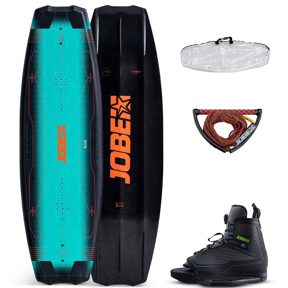 Jobe Logo 138 cm ensemble de wakeboard avec chausses Maze 1