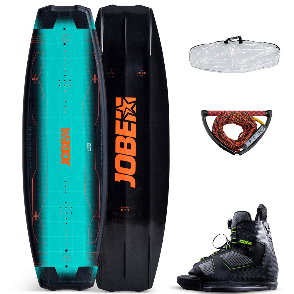 Jobe Logo 138 cm ensemble de wakeboard avec chausses Unit 1