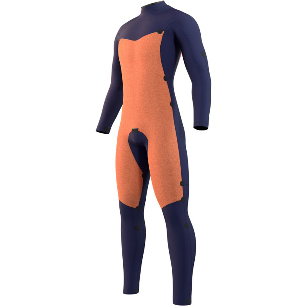 Leona 10.6 ensemble SUP gonflable Star Fullsuit 5/3mm bleu nuit double fermeture avant combinaison homme 3