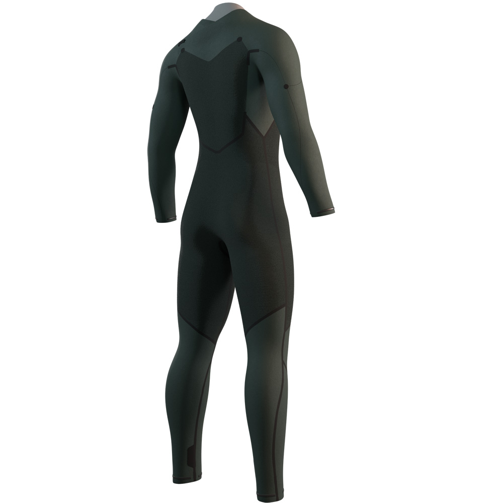 Mystic Motion Fullsuit 4/3mm combinaison homme noire avec fermeture avant 4