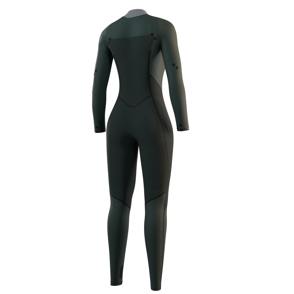 Mystic Haven Fullsuit 5/3mm combinaison femme noire avec double fermeture avant 4