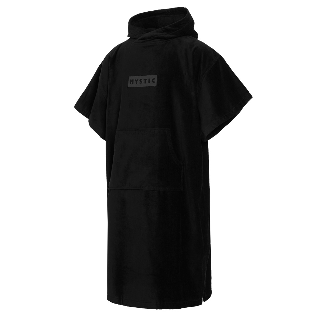 Cotton Deluxe poncho noir