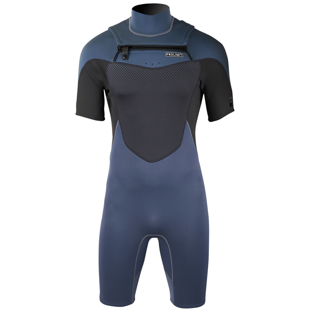 Prolimit Fusion shorty Freezip 2/2 frontzip combinaison homme bleue 4