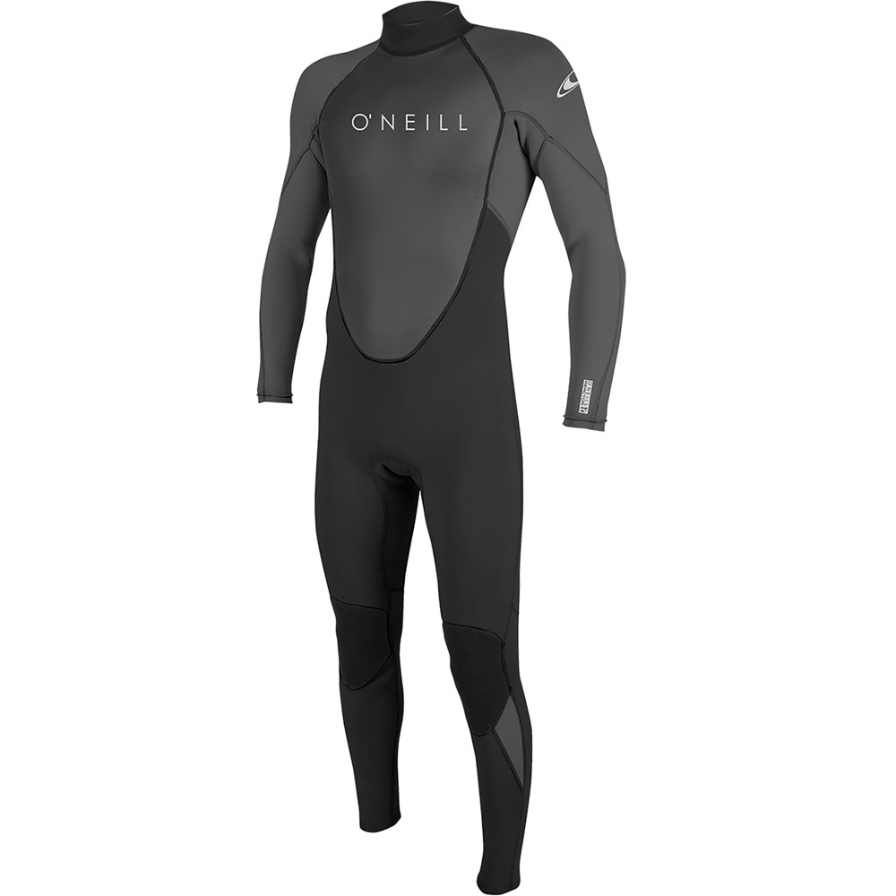 Oneill Reactor-2 3/2 fullsuit homme noir/gris fermeture dos 1