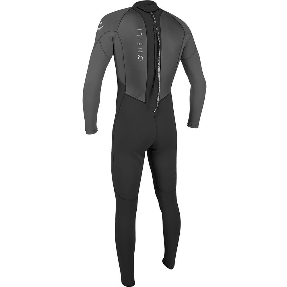 Oneill Reactor-2 3/2 fullsuit homme noir/gris fermeture dos 2