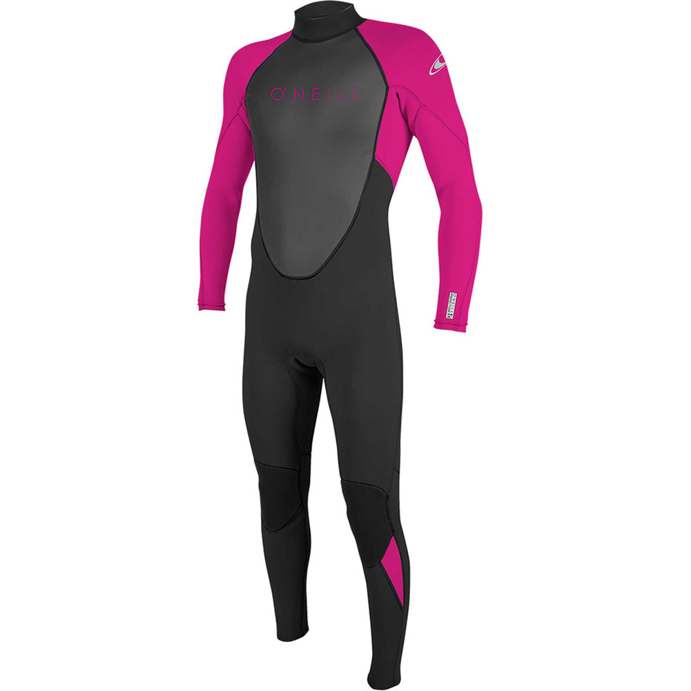 Oneill Reactor-2 3/2 combinaison fullsuit enfant fermeture dos noir/rose 4