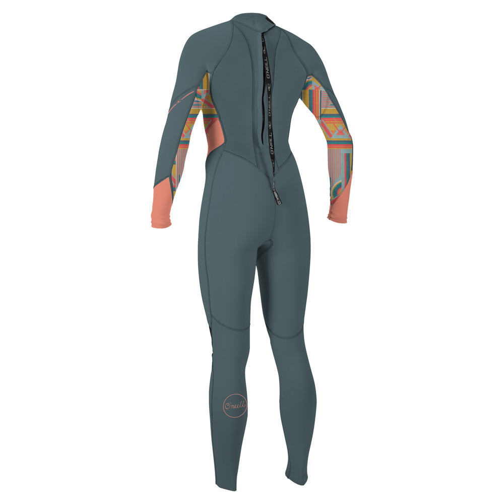 Oneill Bahia fullsuit 3/2 fermeture dos femme gris 2