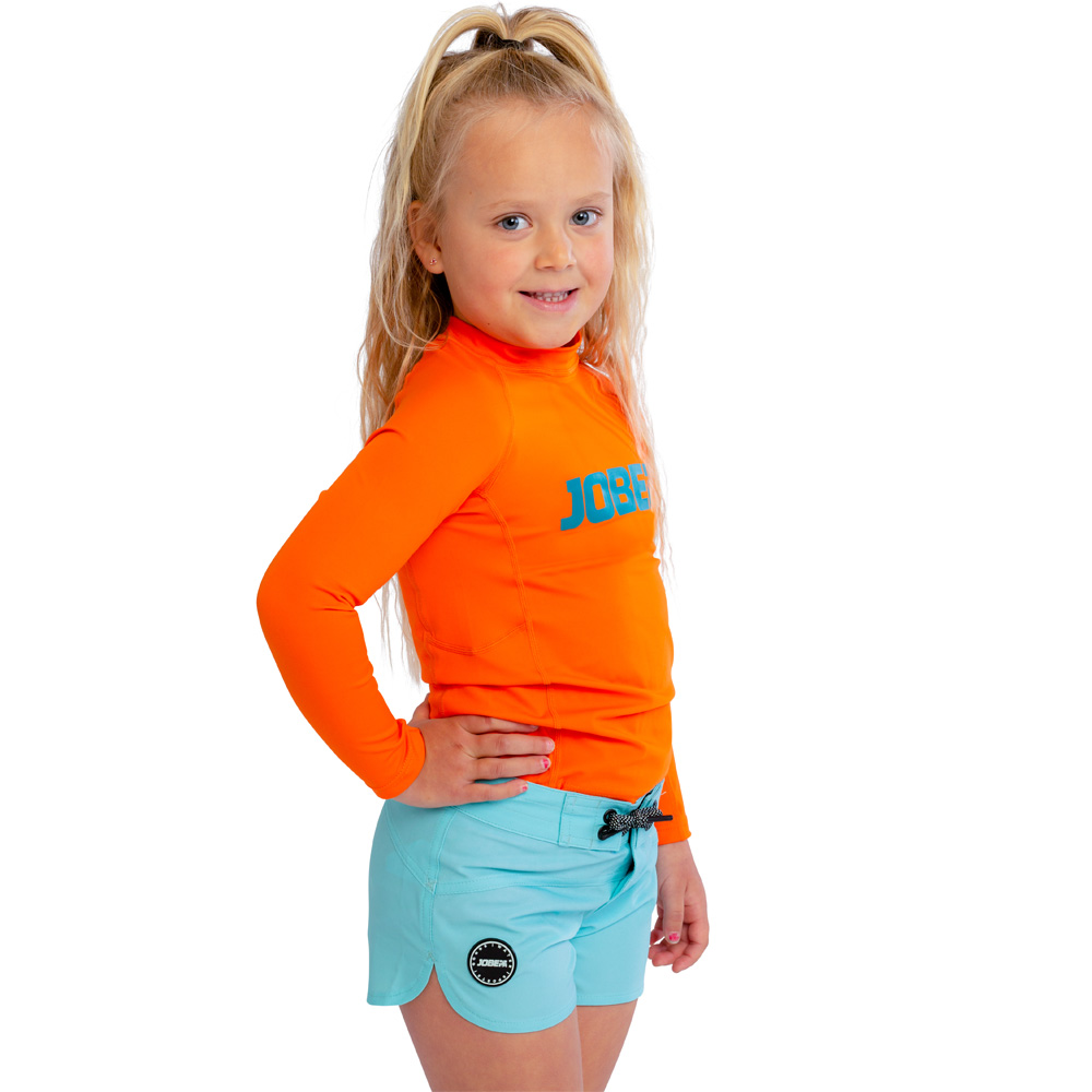 Jobe lycra manches longues enfant Fire orange 1