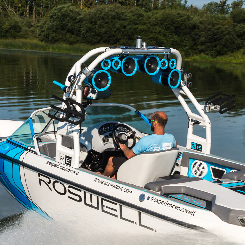 Roswell Aviator pro tour de wakeboard blanche 9