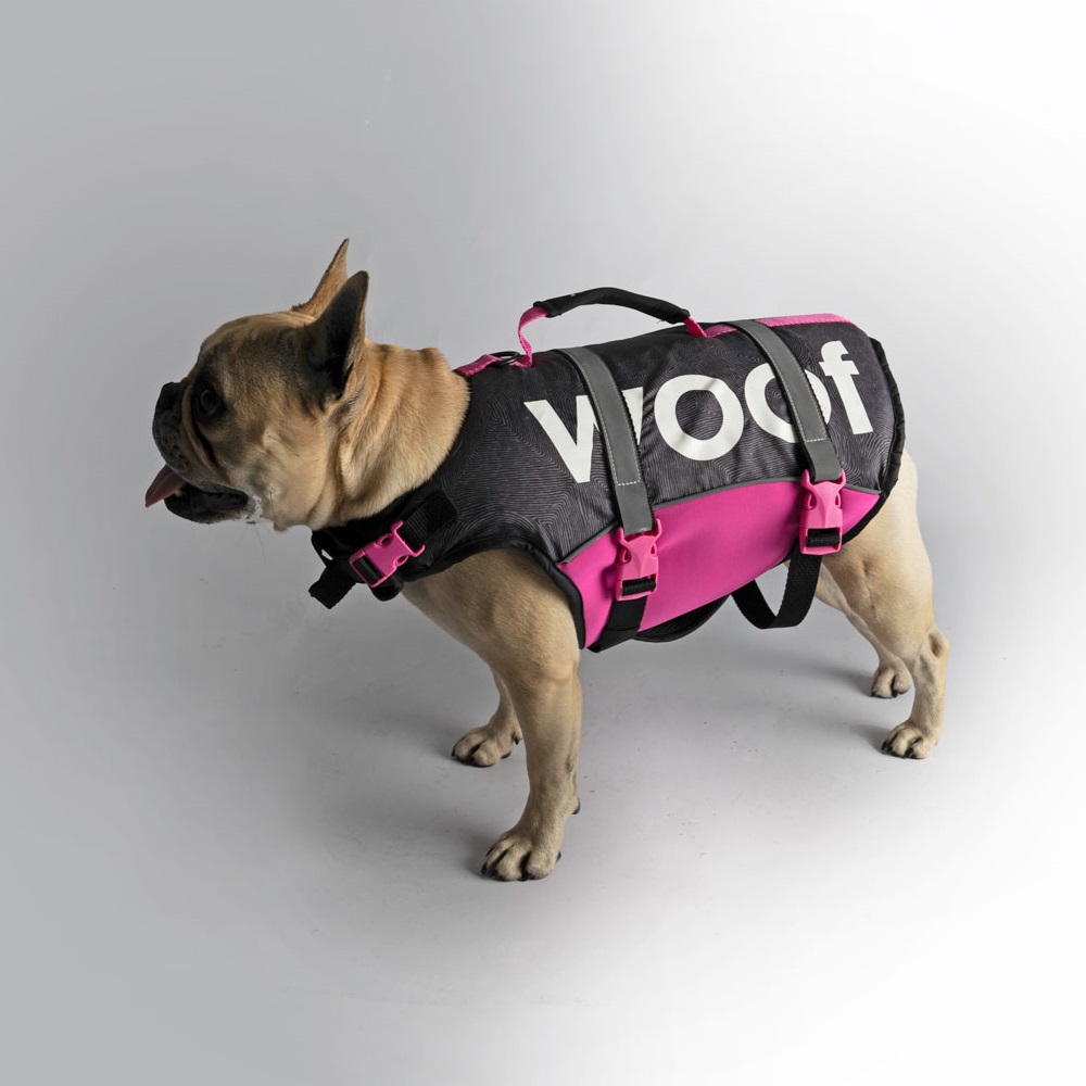 Follow gilet de sauvetage pour chien rose 1