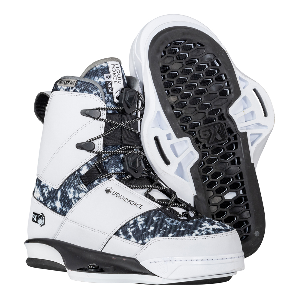 peak 6X chausses de wakeboard blanches